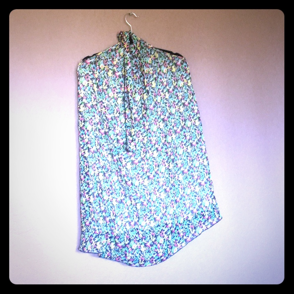 xxSOLDxx Cute accordion chiffon floral mini